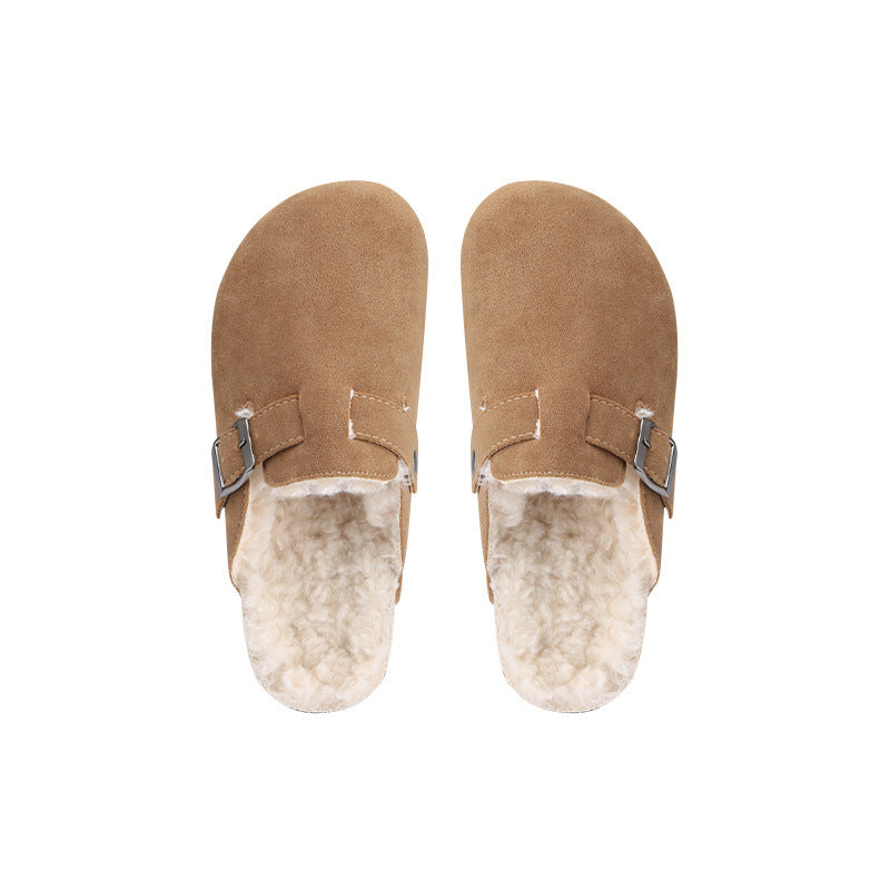 Damesklompschoenen met pluche voering - Yadhi