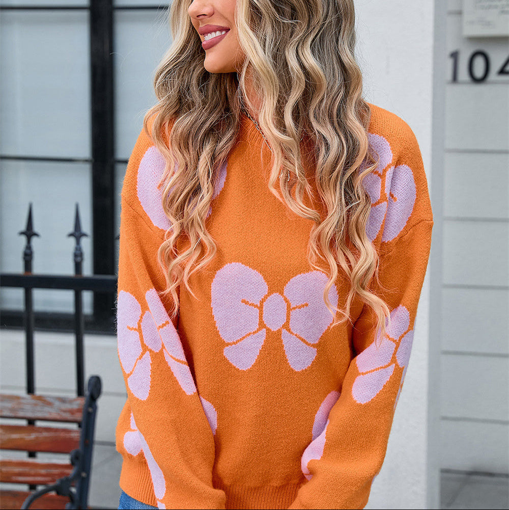 Damestrui met strikprint - Freja