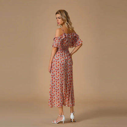 Carla - Frisse bloemige midi-jurk voor de zomer