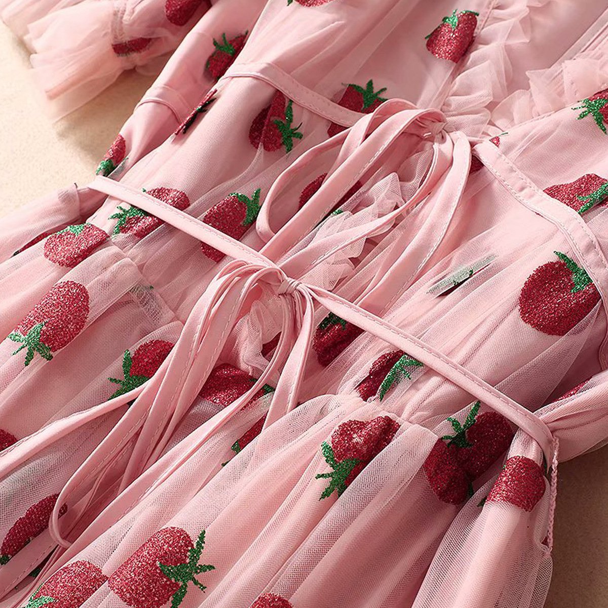 Geborduurde tule jurk voor dames - Eda