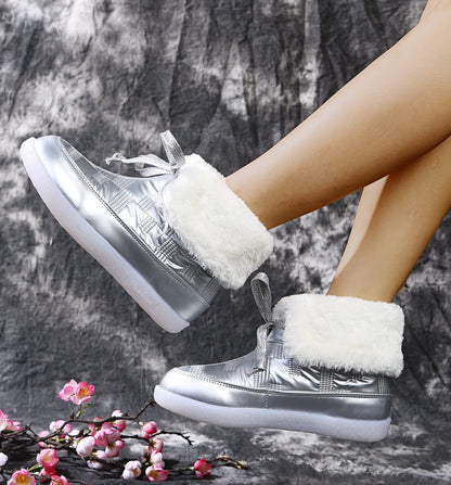 Gewatteerde winterlaarzen voor dames - Yalinne