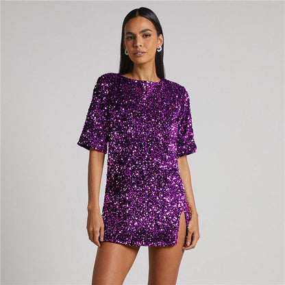 Paillettenjurk met lichtgevend effect voor dames - Salyen