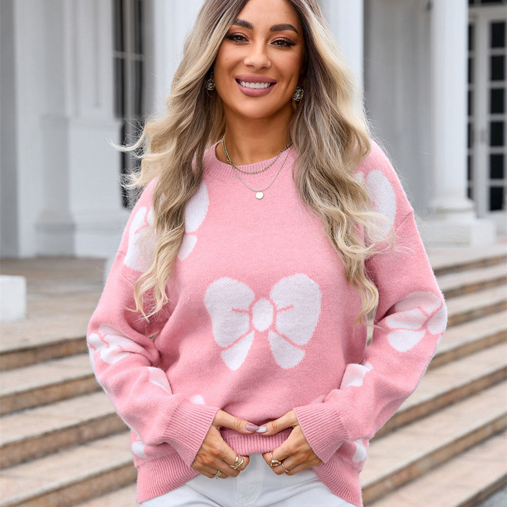 Damestrui met strikprint - Freja