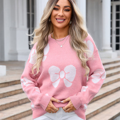 Damestrui met strikprint - Freja