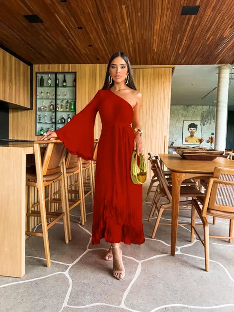 Lucy - Modieuze jurk met franjes