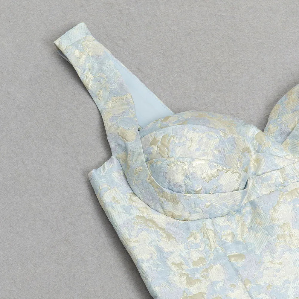 Hilary - Dames Jurk Bloem Mouwloos