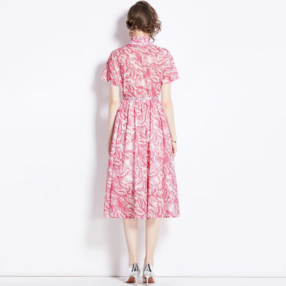 Candy - Jurk met korte mouwen en print voor dames