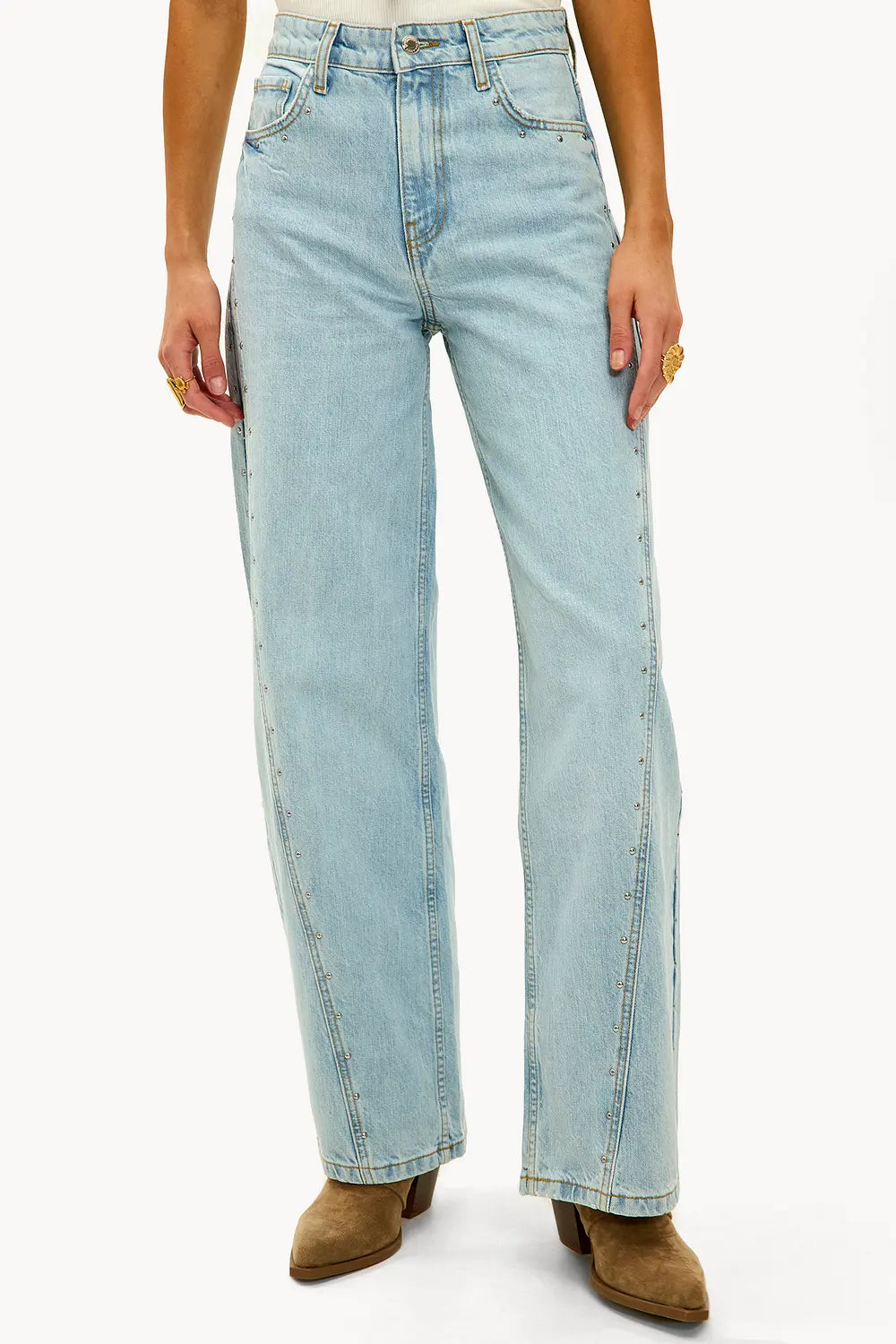 Zayala - Studs Balloon Jeans