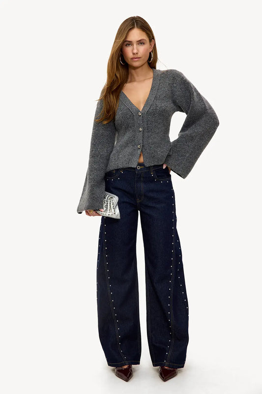Zayala - Studs Balloon Jeans