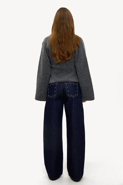 Zayala - Studs Balloon Jeans