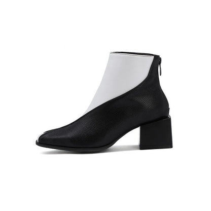 Stijlvolle dames enkellaarsjes met print - Avril