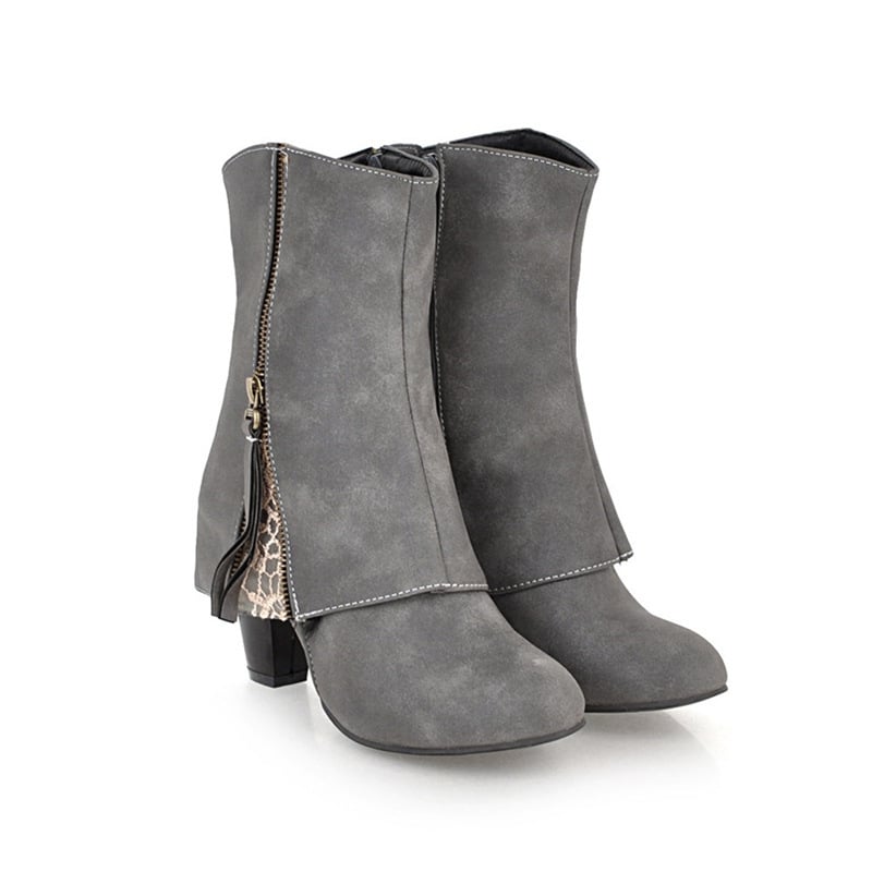 Dames enkellaarsjes in retrostijl - Livanne