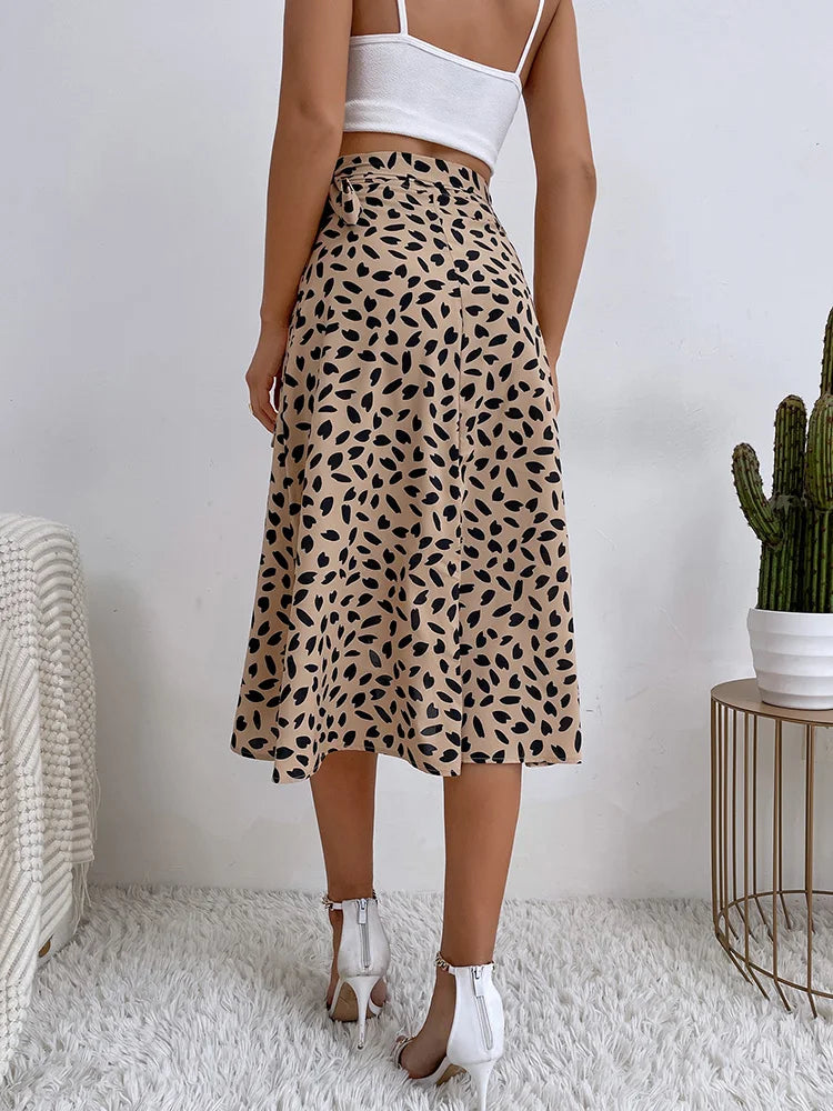 Wikkelrok boho stijl asymmetrische print zomer - Isadora