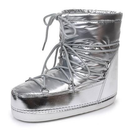 Waterdichte gedempte sneeuwlaarzen voor dames - Kolesa