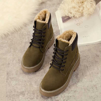 Dameslaarzen met suède-effect en warme binnenkant - Nerelis