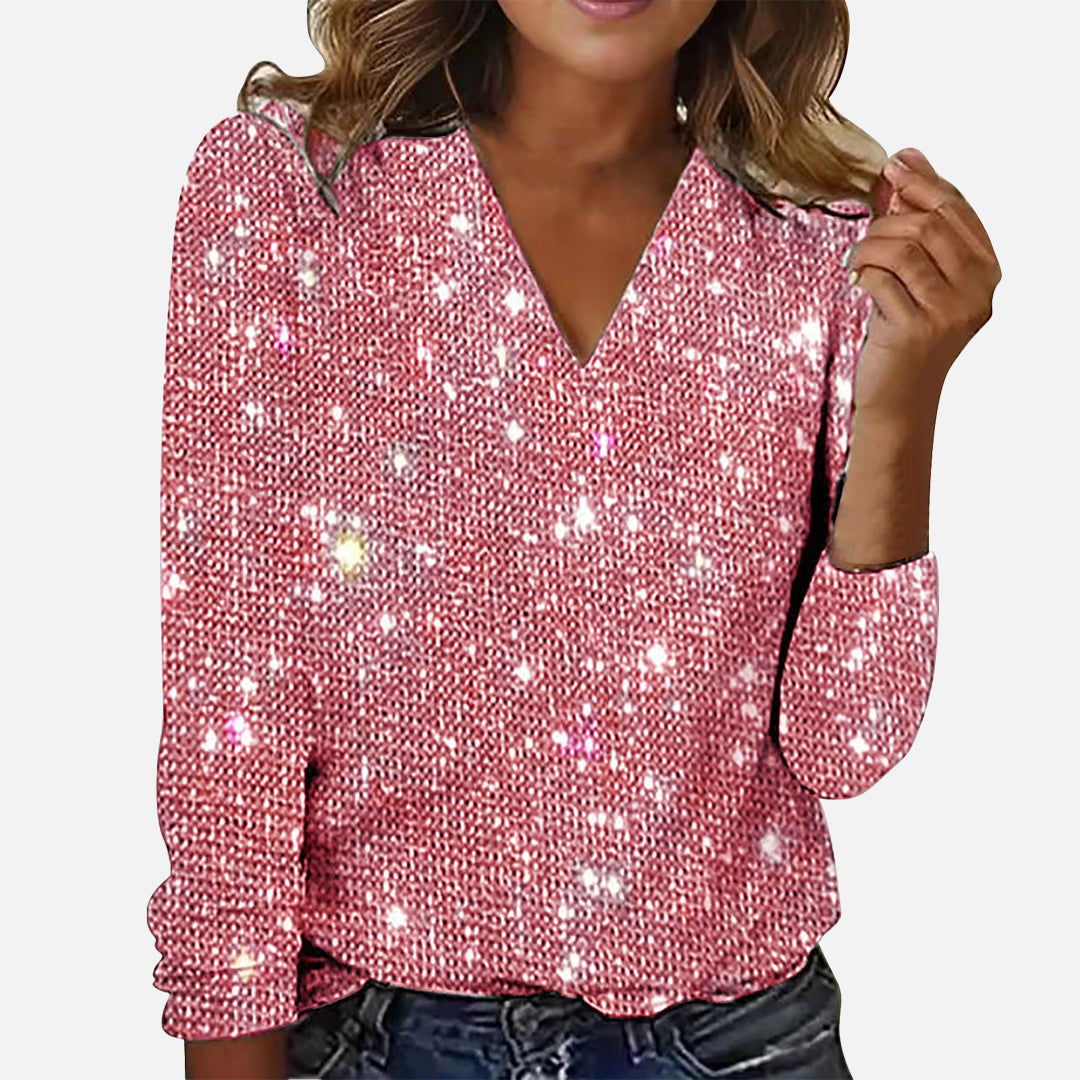 Ruby - Feestelijke blouse voor sprankelende kerstmomenten