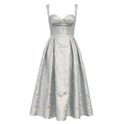 Hilary - Dames Jurk Bloem Mouwloos