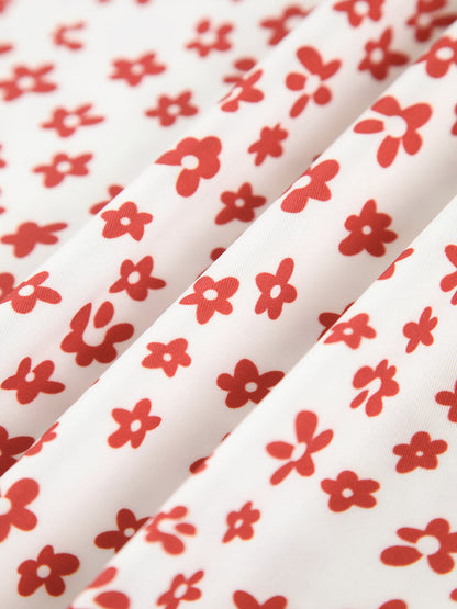 Lenay - Strappy Bloemenprint Kriskras Flowy Lange Soondress