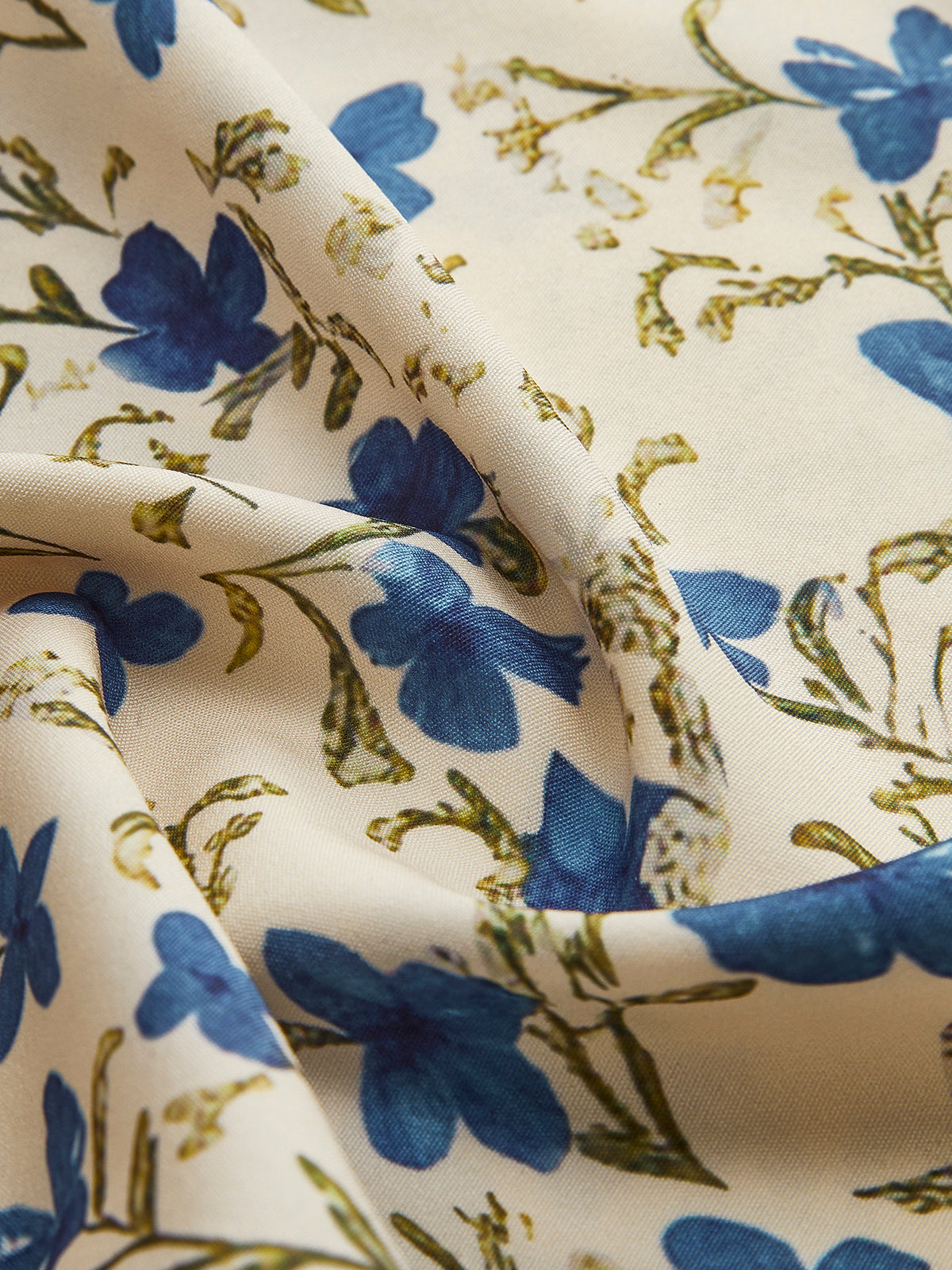 Lily - Lange jurk met geknoopte onregelmatige zoom en bloemenprint