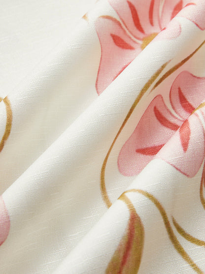 Ava - Romantische print mouwloos kort jurkje