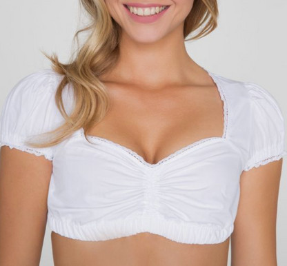 Trachtige Sonja - Uniek traditioneel vrouwenkostuum met schort en blouse