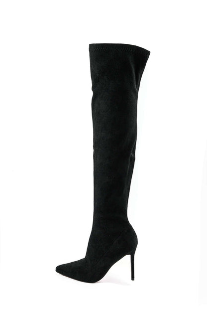 Elegante Overknee-Boots van Suède – Stijlvol & Vrouwelijk