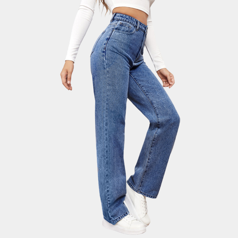 Emma | Hoge Taille Rechte Jeans