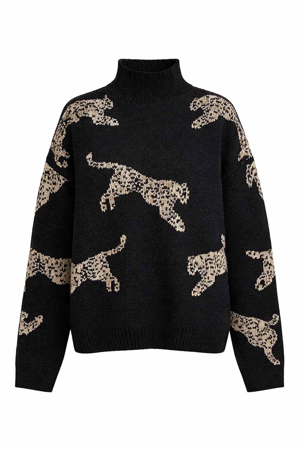 Gebreide damestrui met grafisch motief - Yrvala