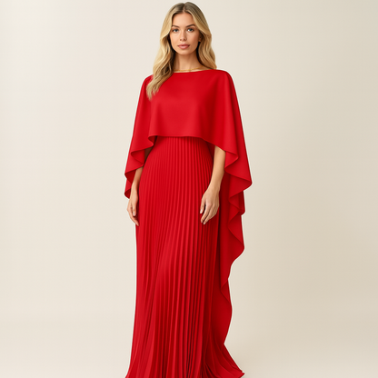 Seraphina Luxe | Elegante Maxi-Jurk met Vleermuismouwen
