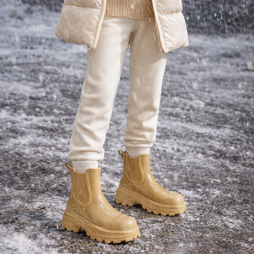 Regenlaarzen voor dames met dikke zolen en waterdicht - Karilyn