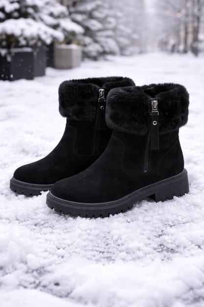 Dames snowboots met zijrits en thermovoering - Xavira