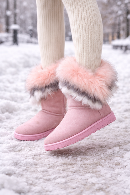 Modieuze dames snowboots met fleeceafwerking - Yina