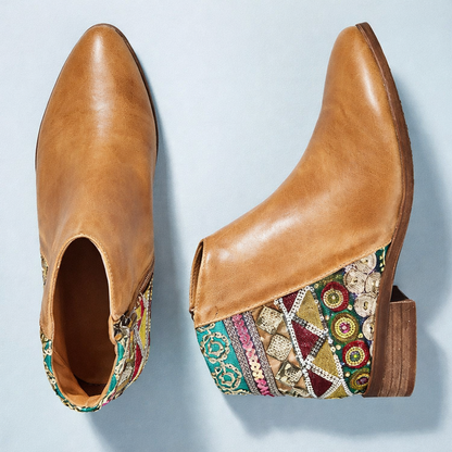 Lage laarzen in mat suède voor dames - Kaira