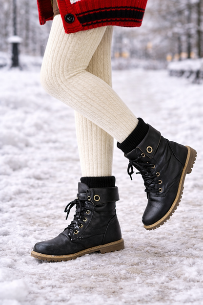 Enkellaarsjes met gekruiste veters - Velkira