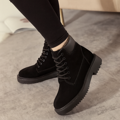 Dameslaarzen met suède-effect en warme binnenkant - Nerelis