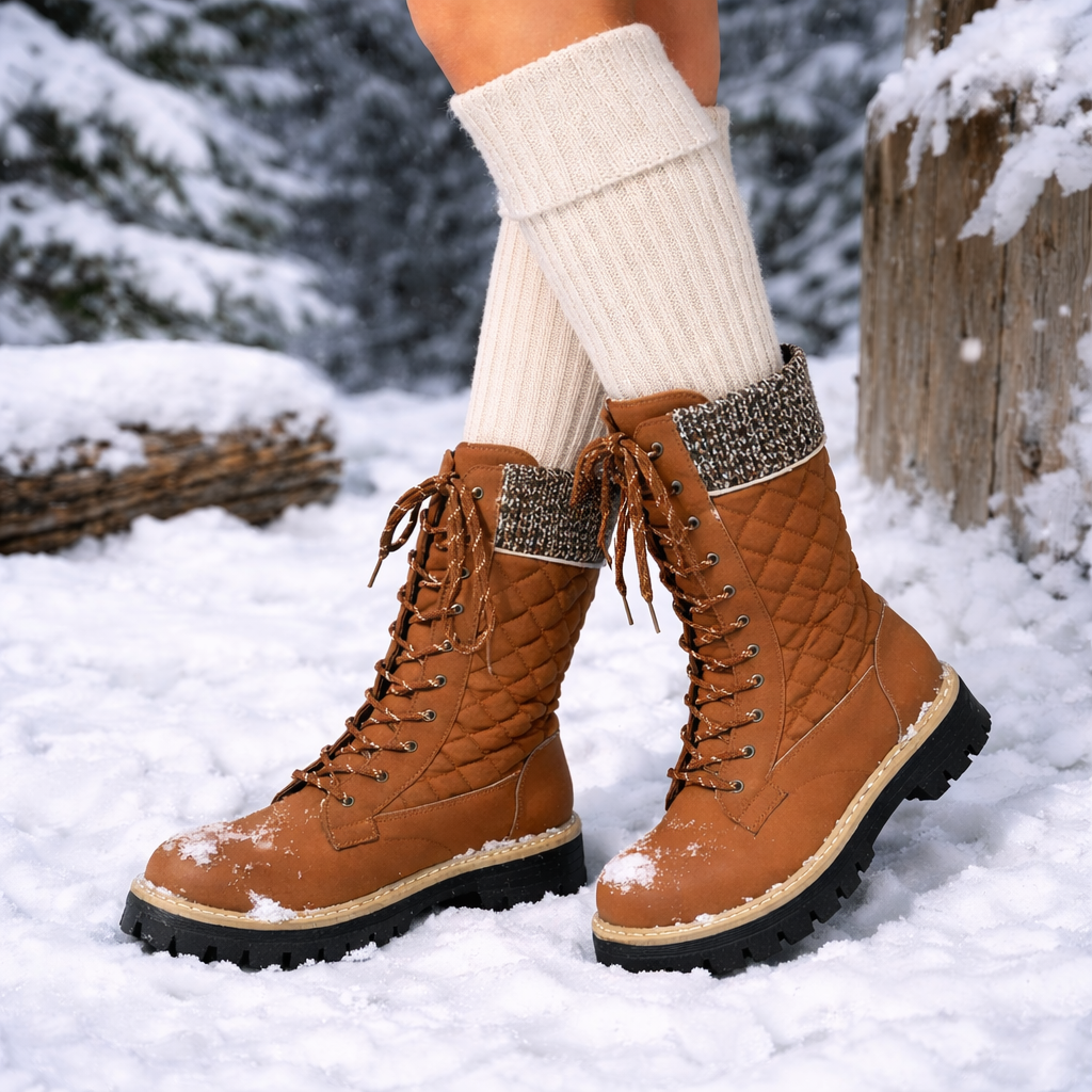 Dameslaarzen met dikke zolen - Melissa