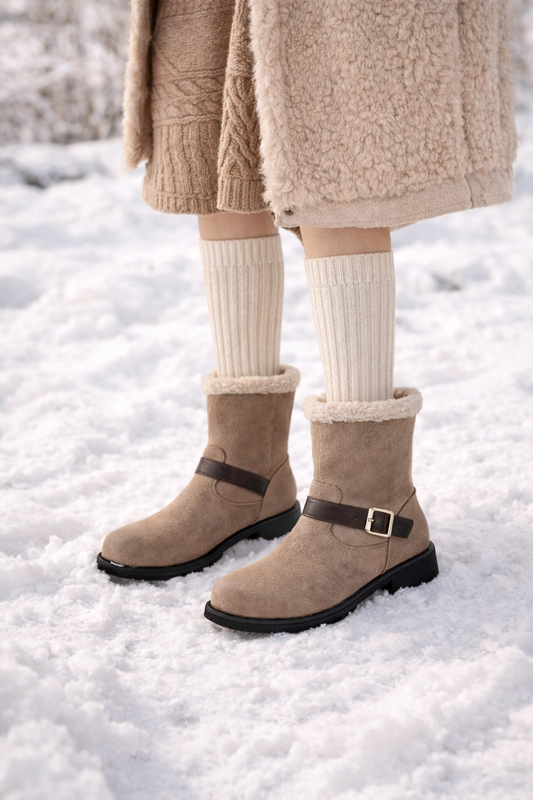 Zachte enkellaarsjes voor dames met slank silhouet - Elvane