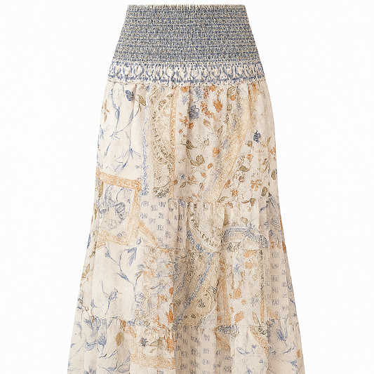 Damesrok bohemian bloemenprint - Mireille