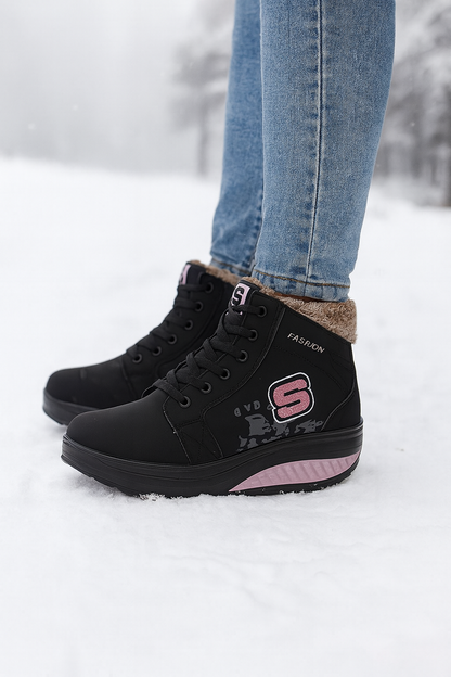 Dames enkellaarsjes met verhoogde zool - Yuren