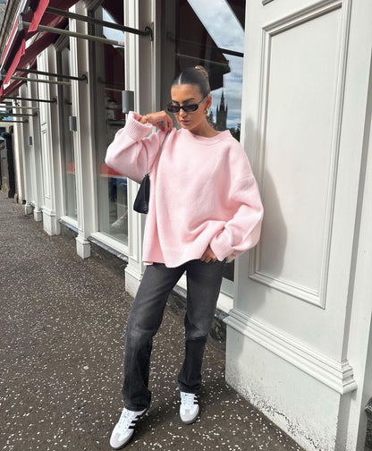 Zacht gebreide oversized damestrui casual stijl - Karina