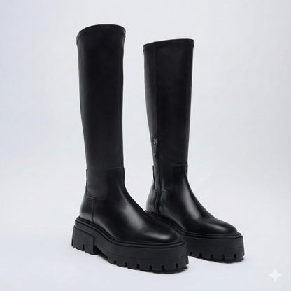 Dameslaarzen met hoog plateauzool - Kryndel