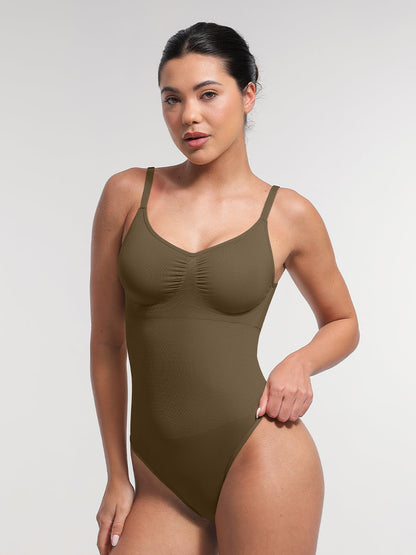 Sculpting Padded Bra Thong Bodysuit