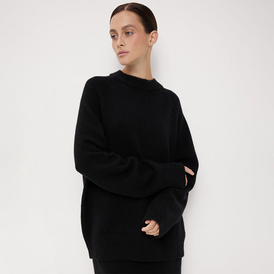 Gebreide damestrui met ronde hals - Eveline