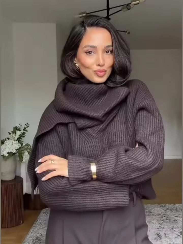 Jolien - Scarf Sweater