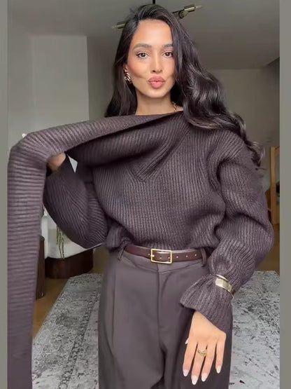 Jolien - Scarf Sweater