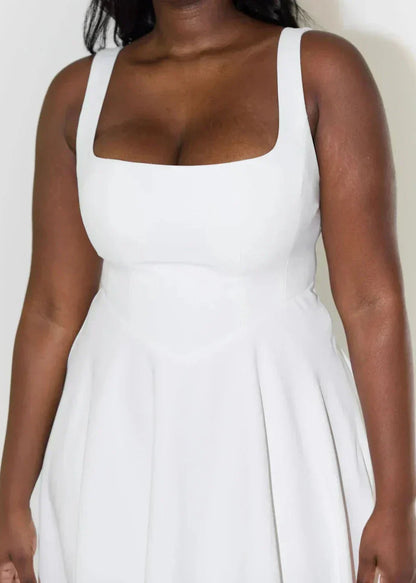 Melody - Nieuwe halflange, eenvoudige en getailleerde strapless jurk