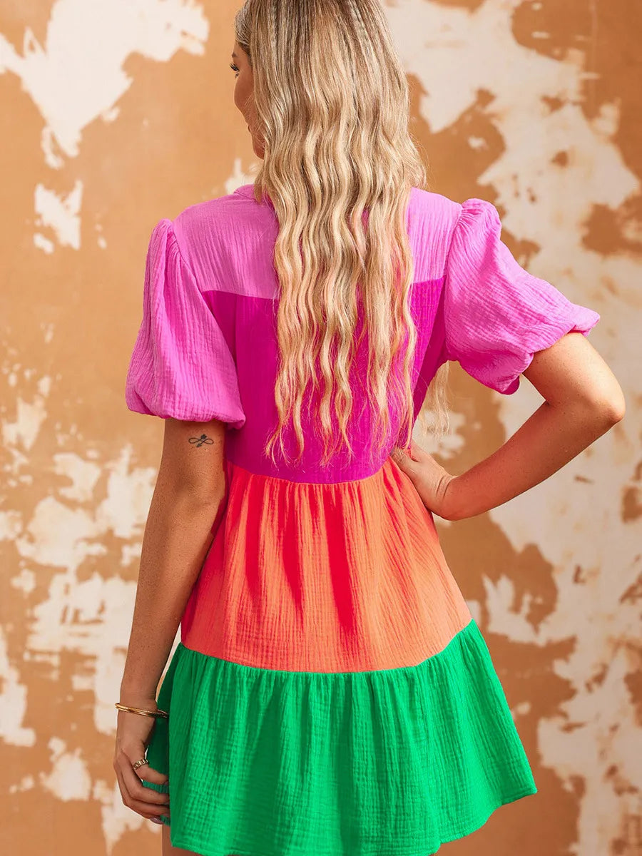 Daisy - Chique Jurk met Korte Mouwen