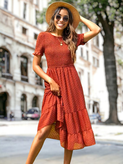 Elda - Lange casual jurk voor dames in verschillende kleuren