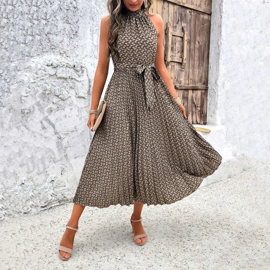 Sophia - Modieuze en elegante mouwloze jurk voor dames, getailleerd