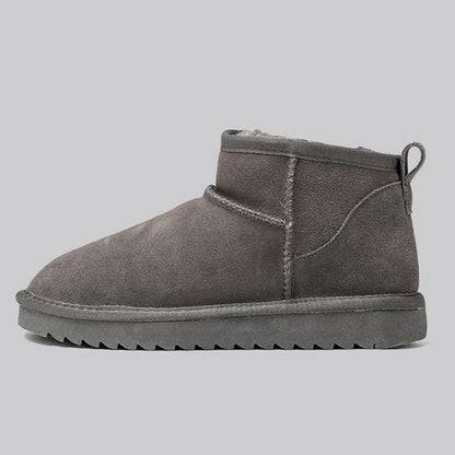 Dames winterlaarzen van suède met wollen voering - Emilia